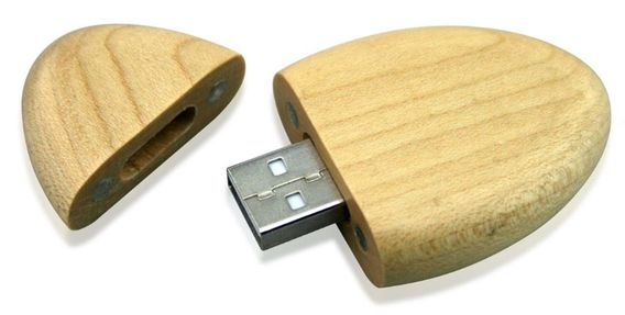 Muistitikku Wooden Oval
